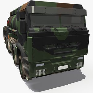 iveco military wheeled tanker 3ds