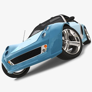 smart roadster brabus traveler 3d model