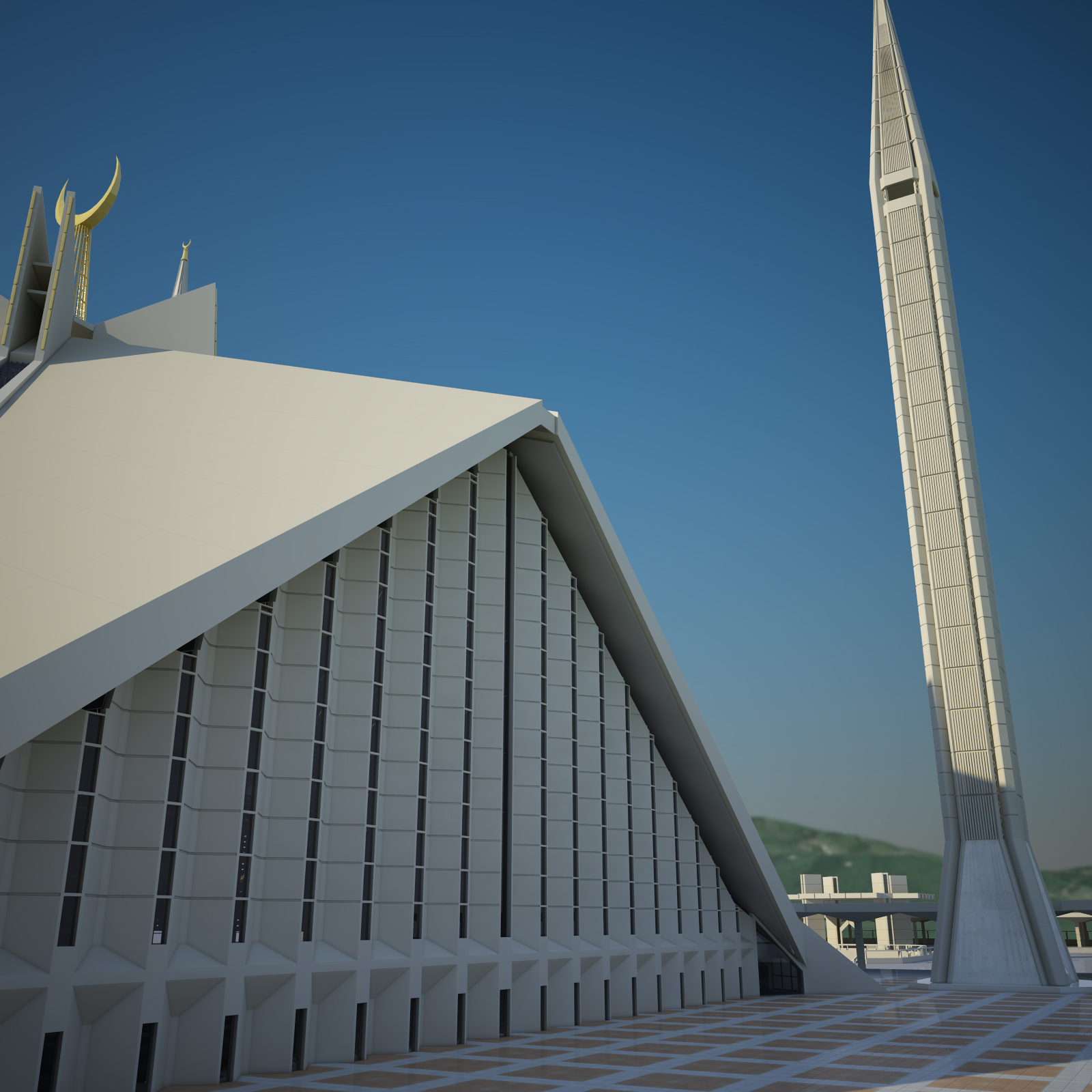 3D model mosque faisal