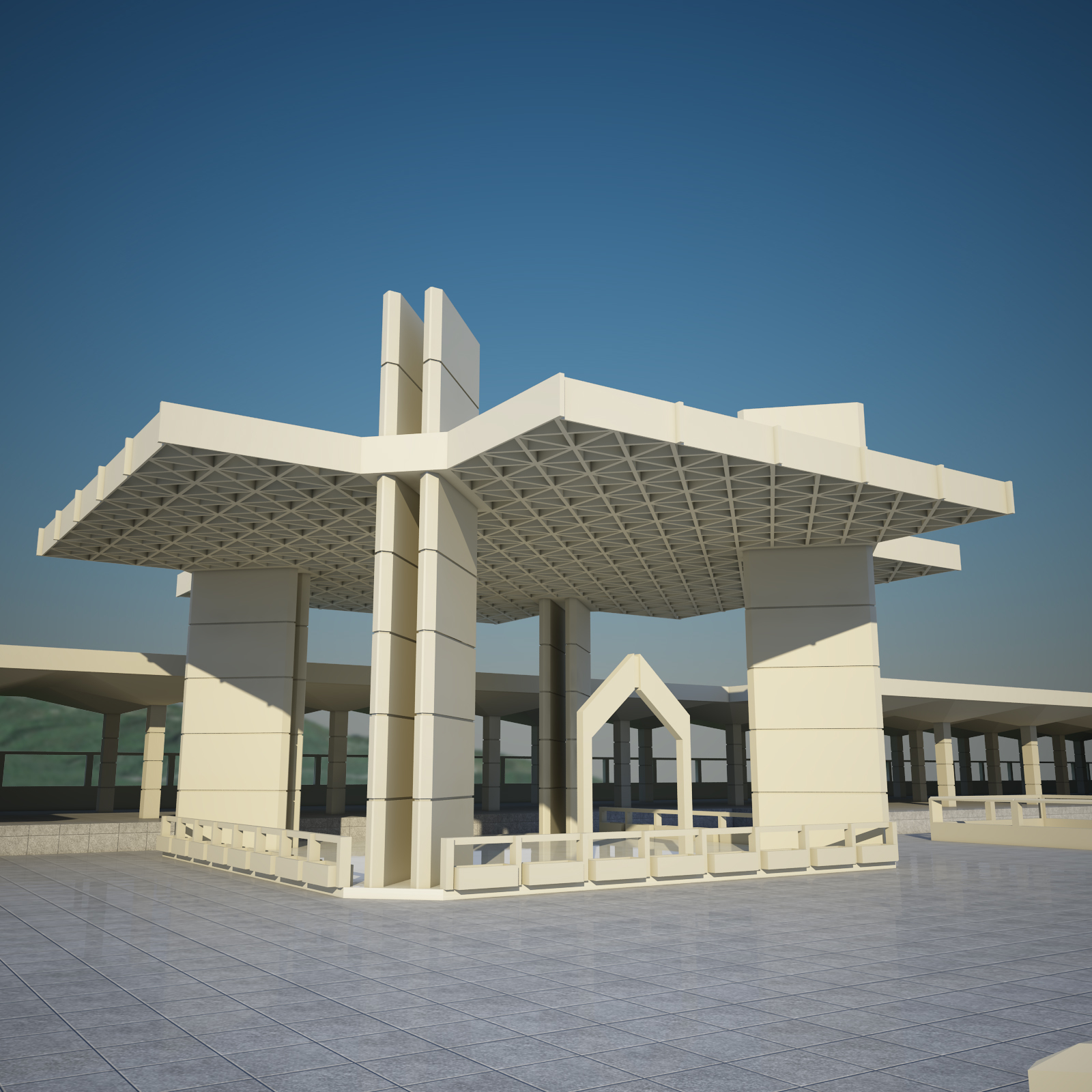 3d model mosque faisal