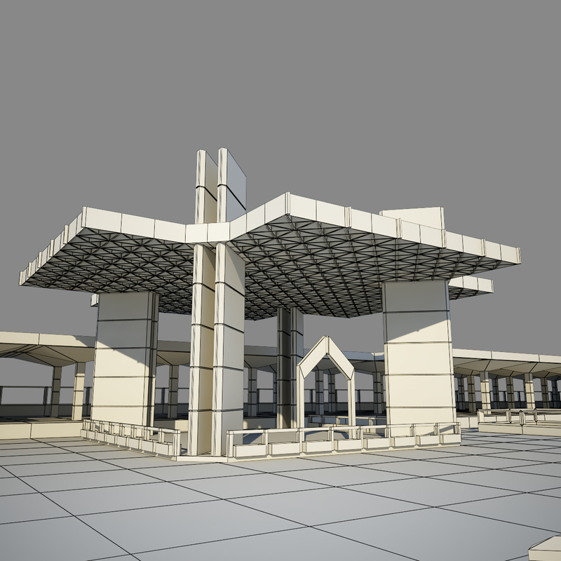 3d model mosque faisal