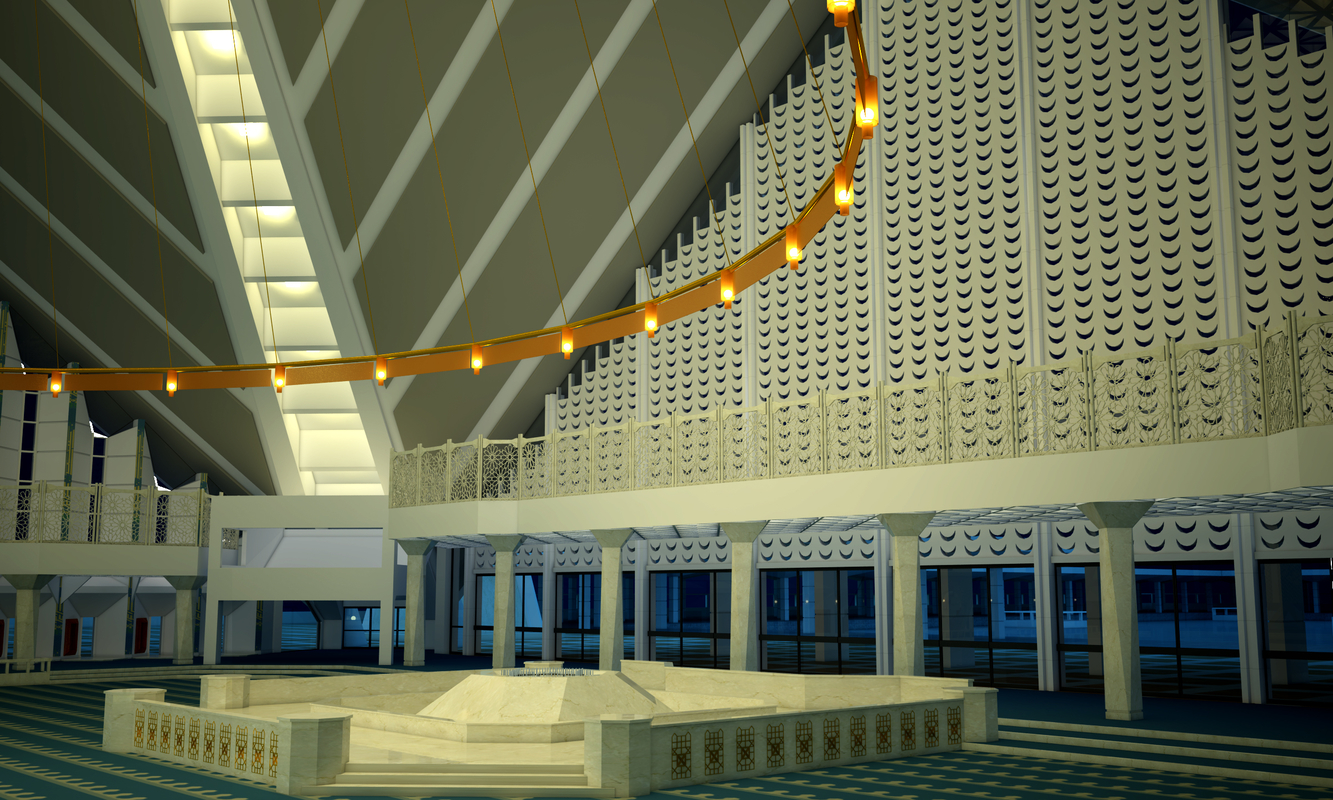 3d model mosque faisal