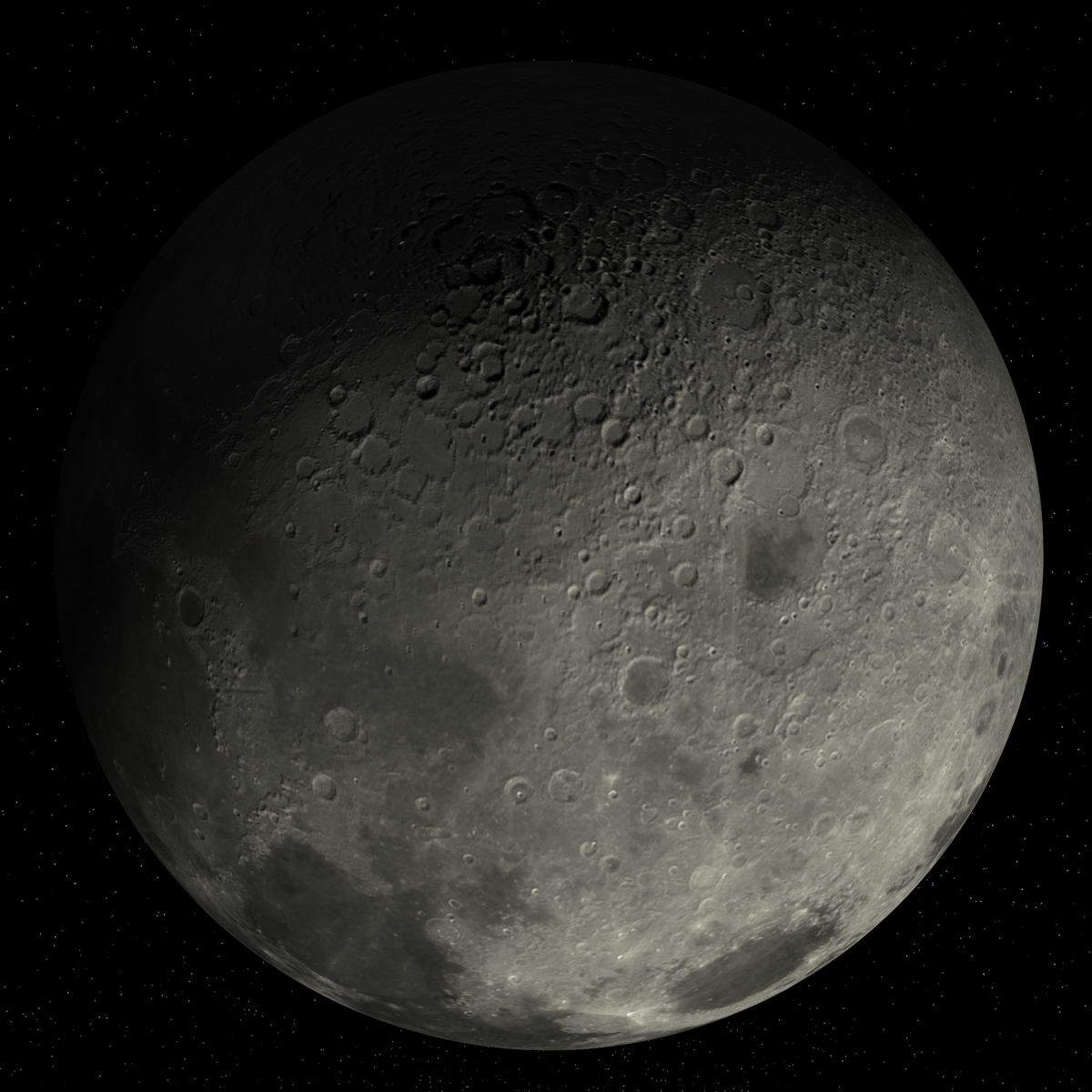 c4d moon satellite space