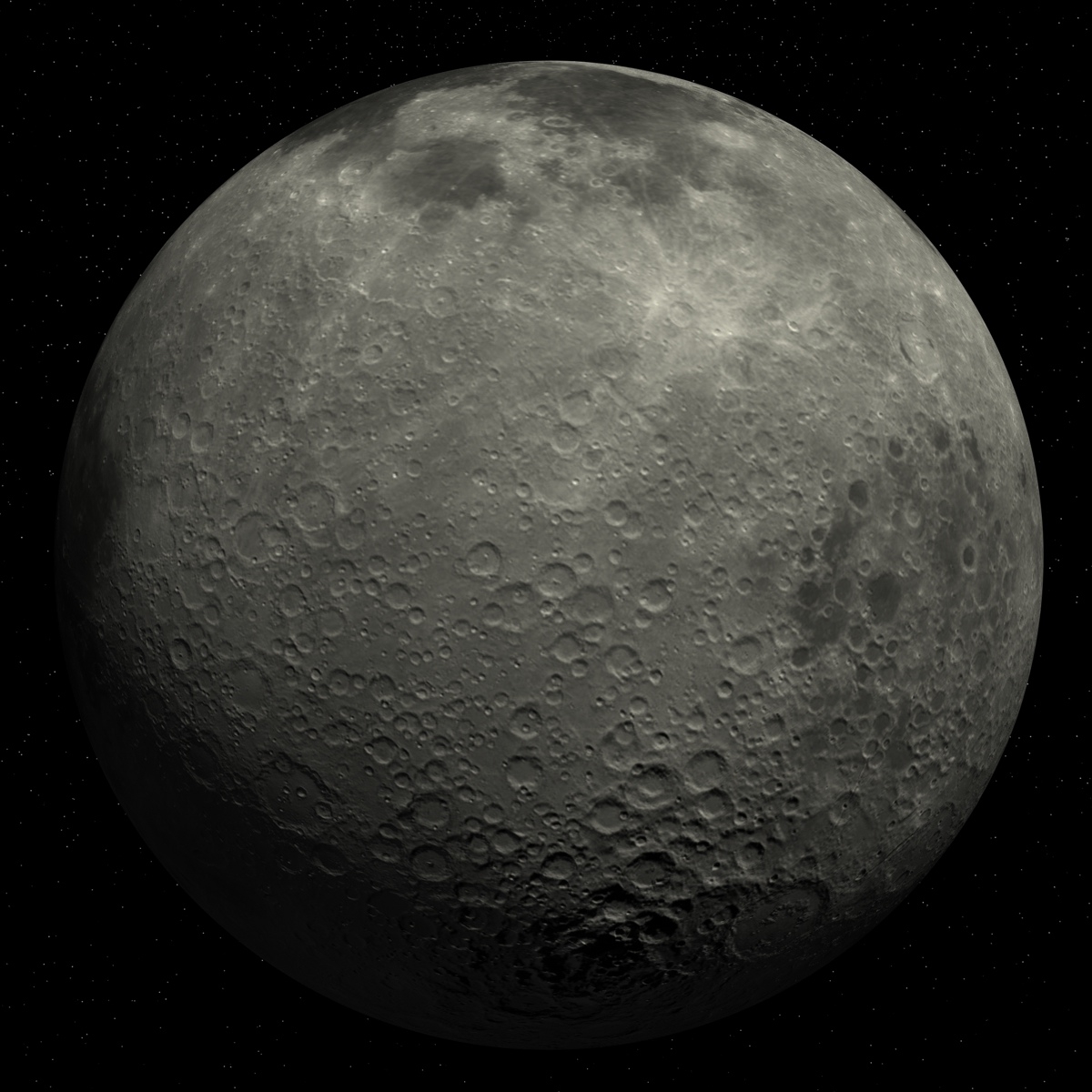 c4d moon satellite space