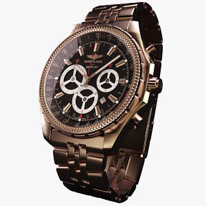 breitling barnato modeled watches 3d max