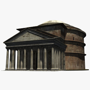 pantheon - rome italy obj