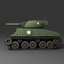 cartoon tank sherman - 3d model