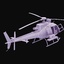 3d fennec helicopter model