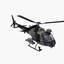 3d fennec helicopter model
