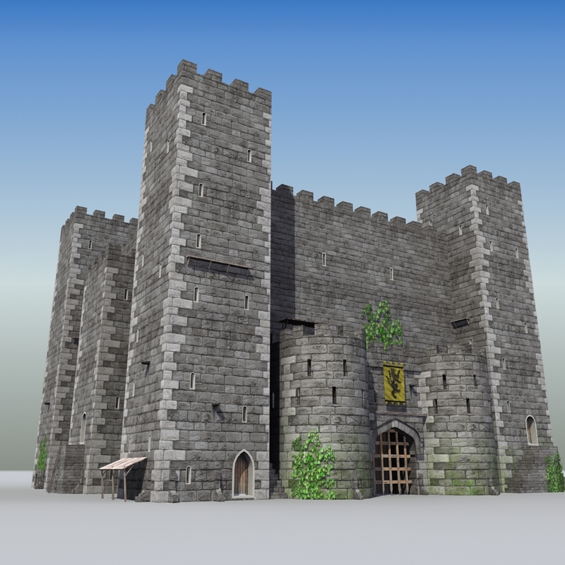 3d medieval castle