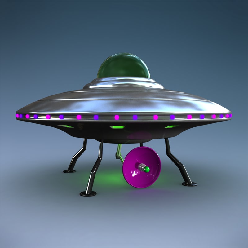 ufo free blender 3d model model 3d ufo