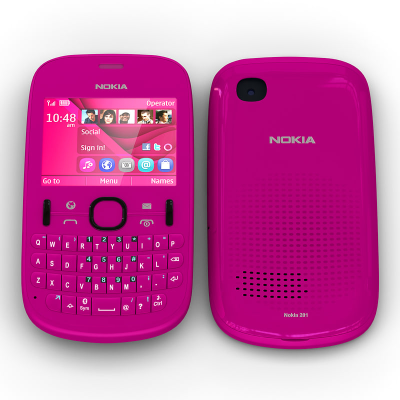 max nokia asha 201 pink