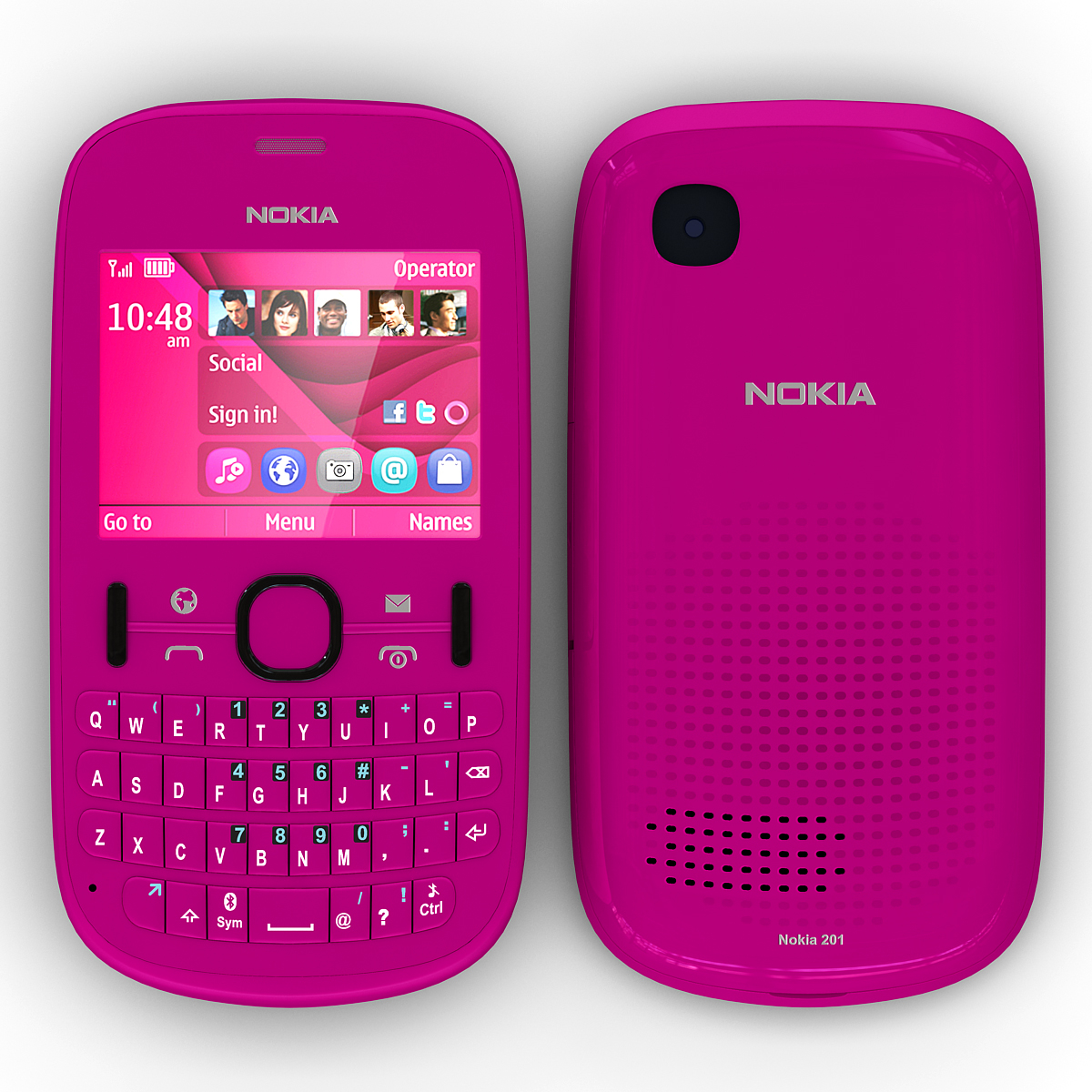 nokia asha 201 pink