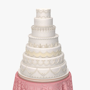 3D model wedding cake