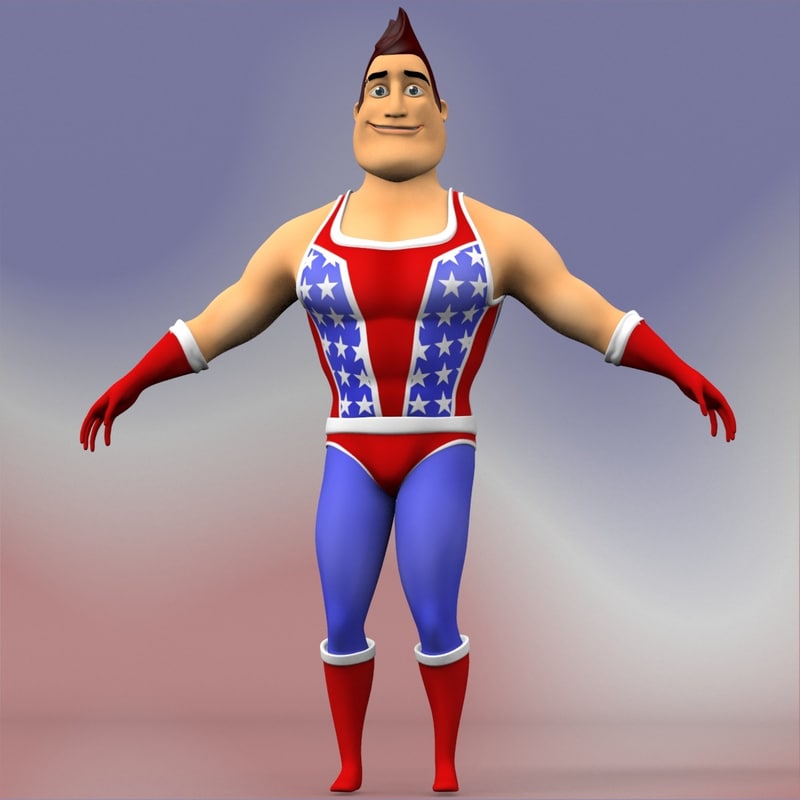 3d Hero Body Animation Model 6665