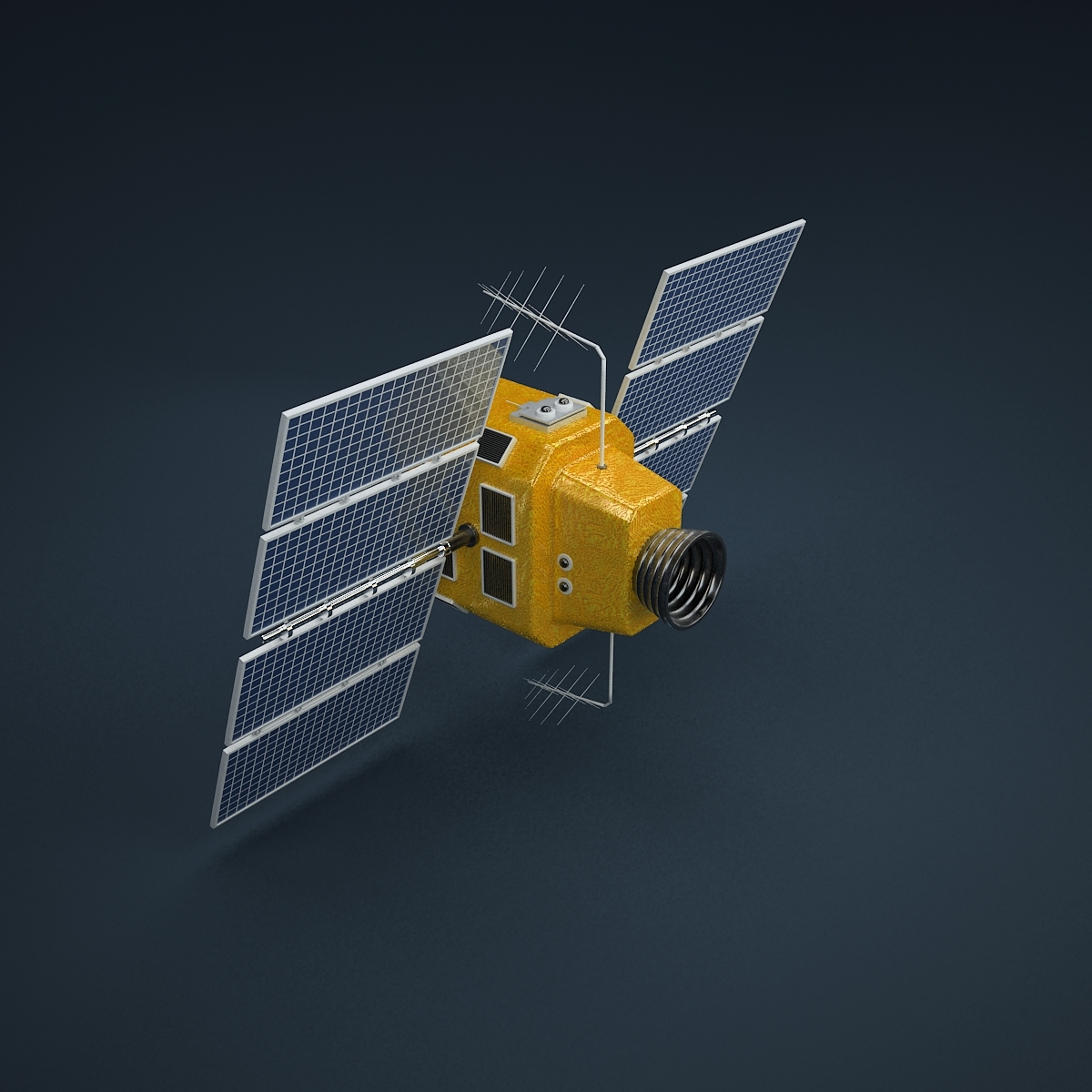 gps satellite 3d model