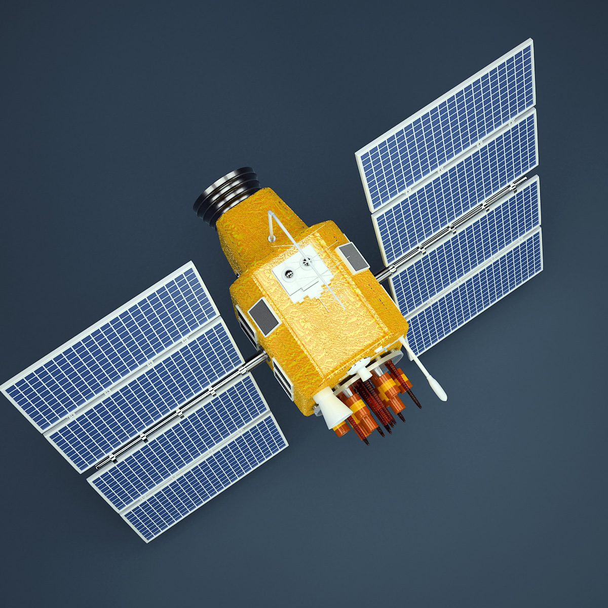 gps satellite 3d model