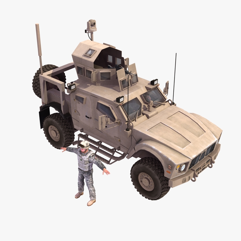 3d matv vehicle army model