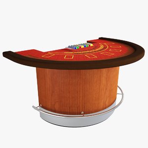 3d casino blackjack table