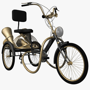 3dsmax steampunk tricycle