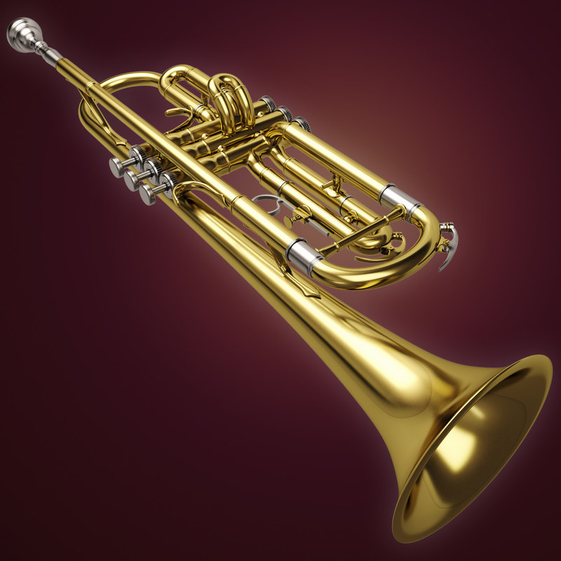 3d model trumpet
