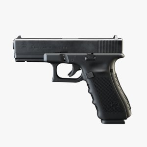 3dsmax glock 17 9mm pistol