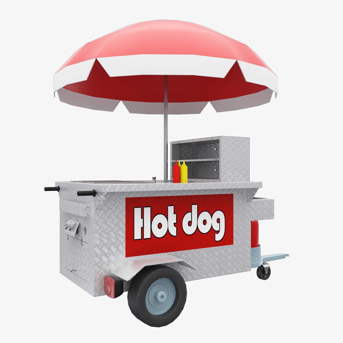 3dsmax hot dog shop