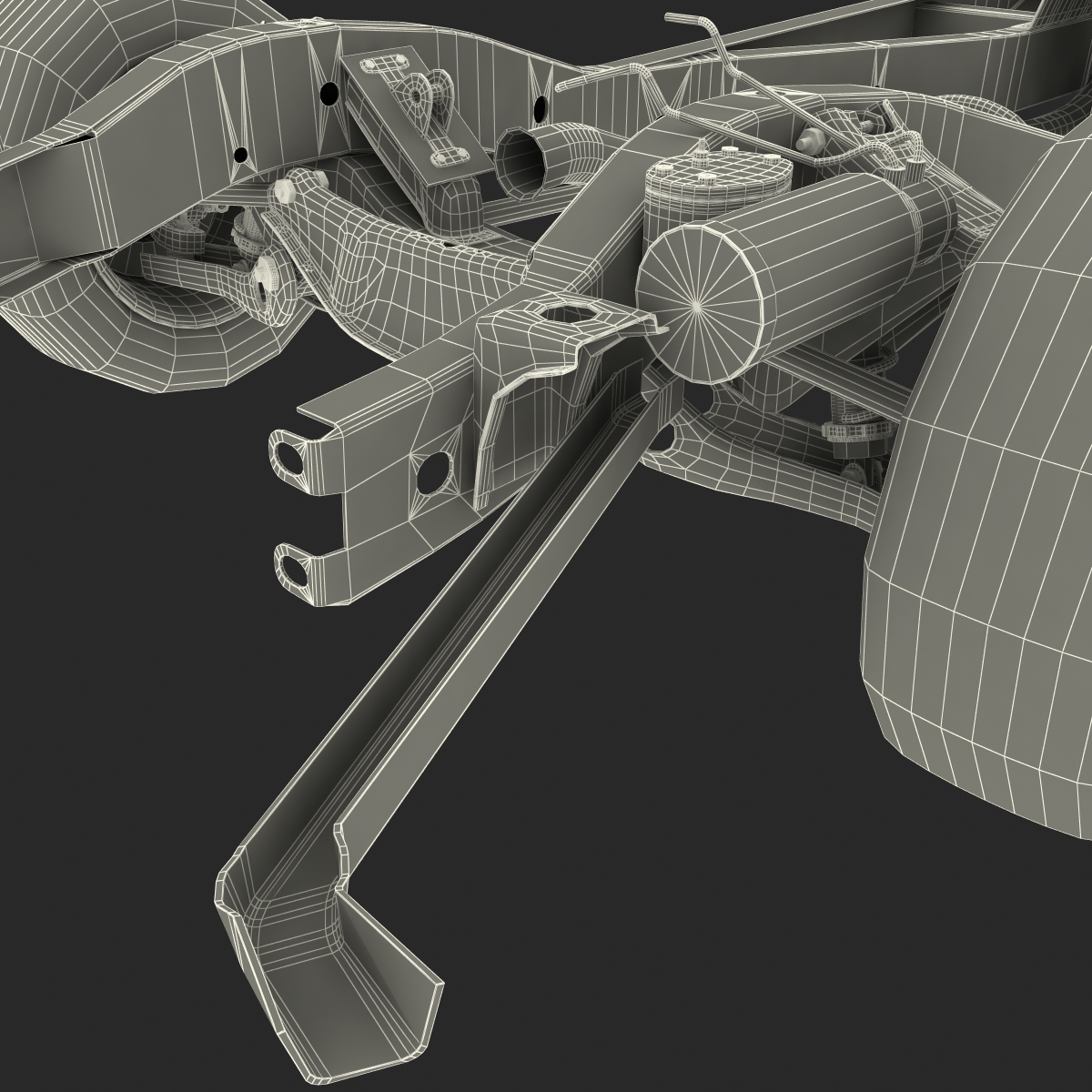 car chassis 3d 3ds