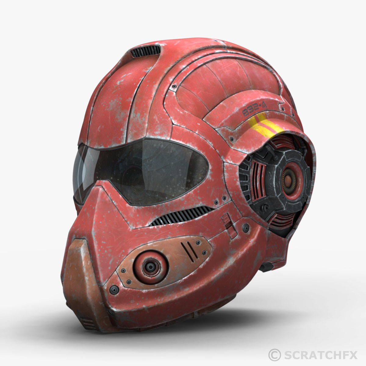 dc cyborg helmet