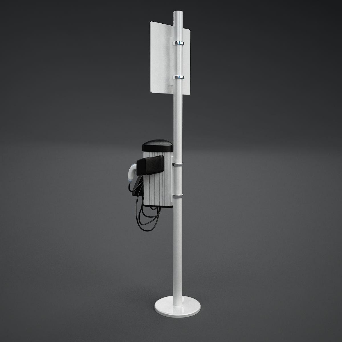 electric vehicle charging station 3d model