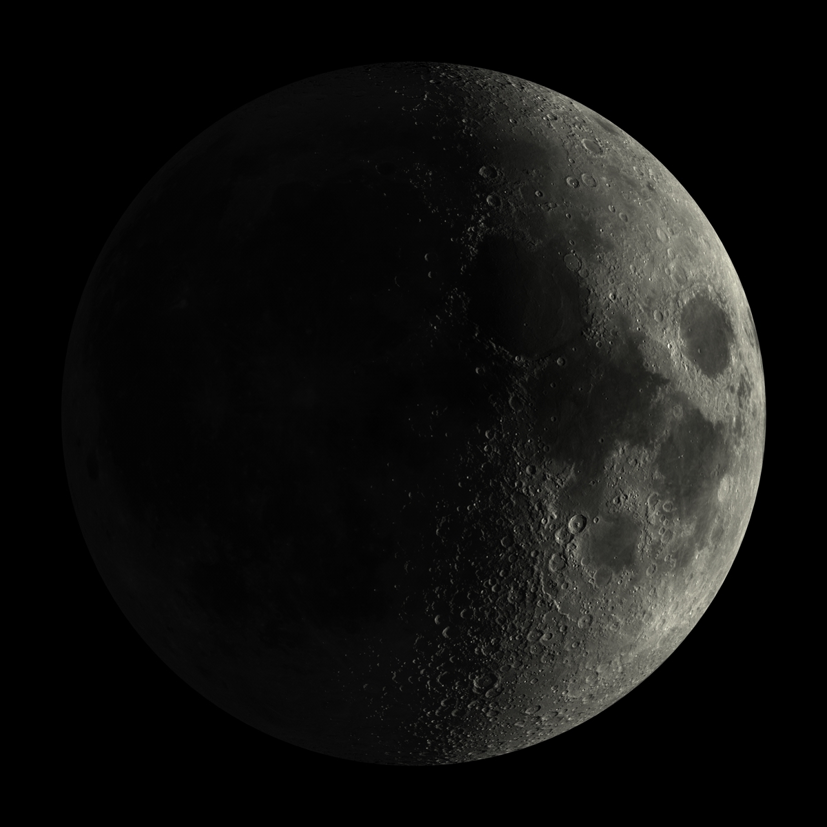 moon phases 3d model