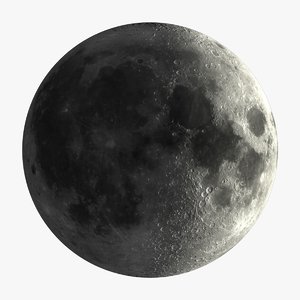 moon phases 3d model