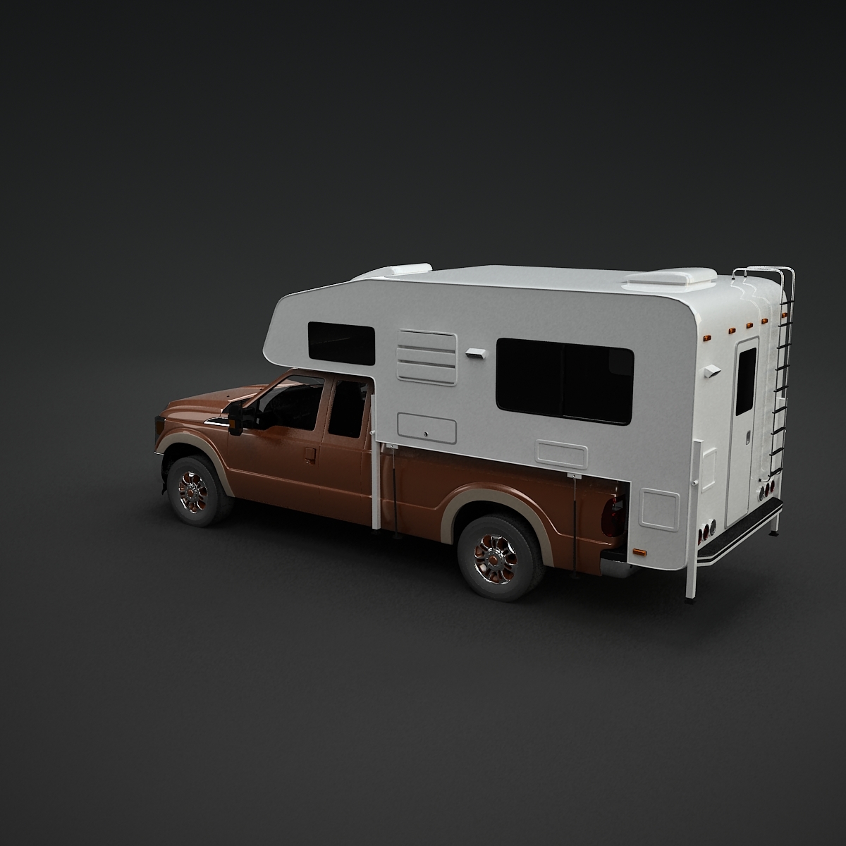 truck camper 3d model