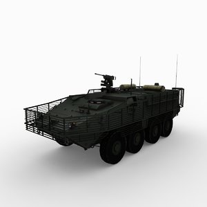 m1126 slat armor 3d model