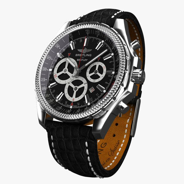 3ds max breitling barnato black modeled