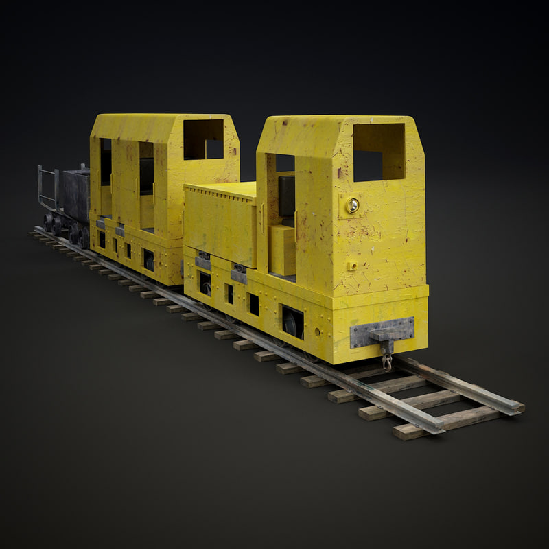 3d train materials model