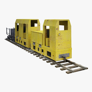 3d train materials model