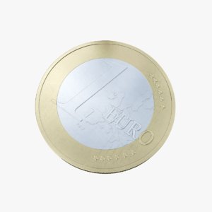 euro coin 3d max