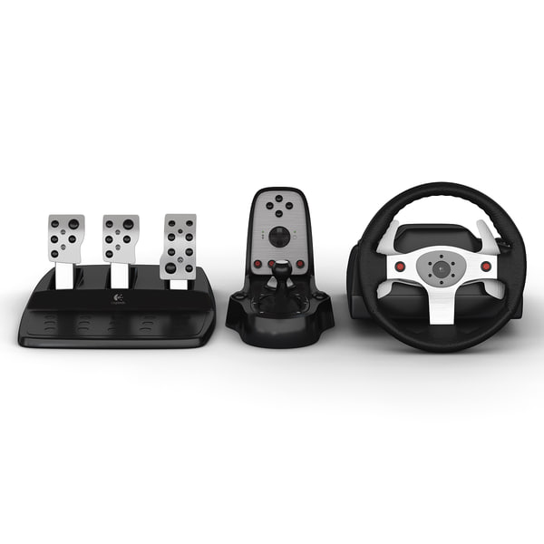 3d Logitech G25 Racing Wheel