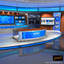3d virtual set news studio model