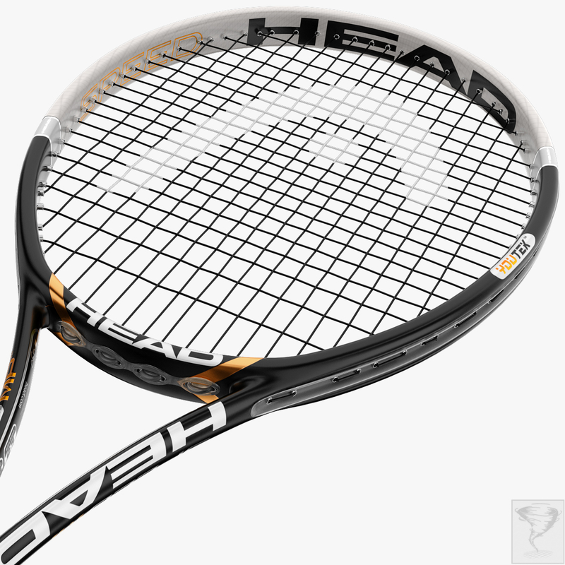 tennis racket head speed 3d model