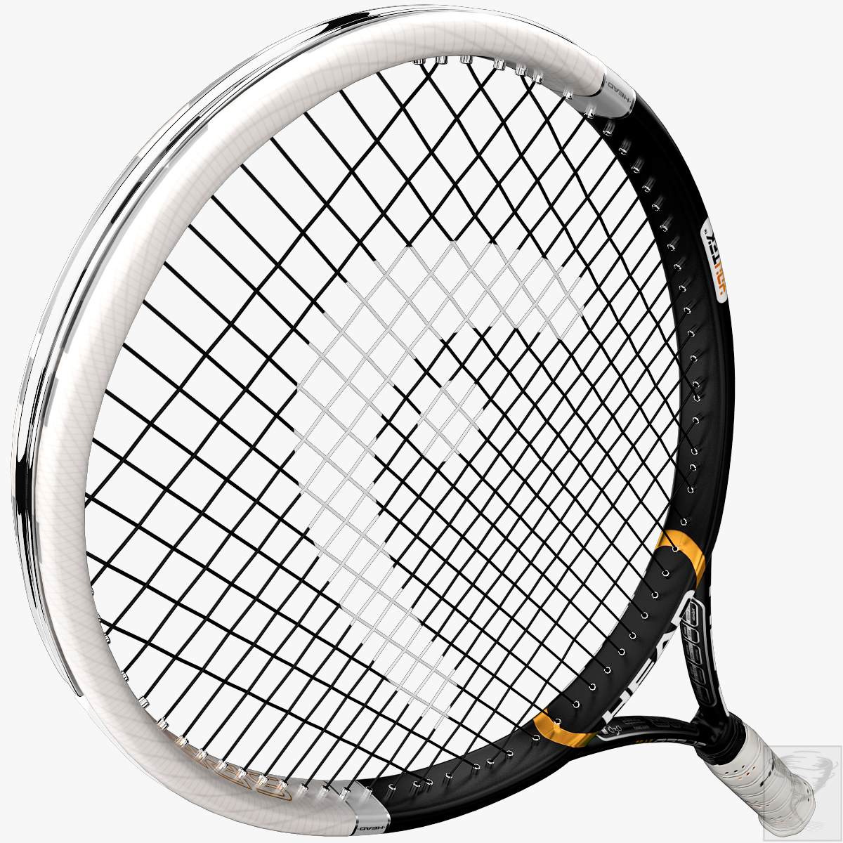 tennis racket head speed 3d model