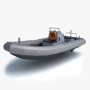 standard navy rhib 3d model