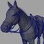 3d realistic horse saddle model