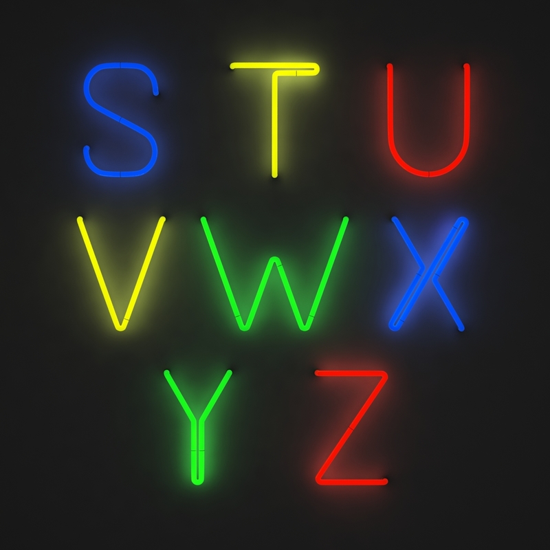 3d Model Neon Font