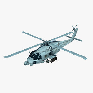 obj mh-60r military helicopter