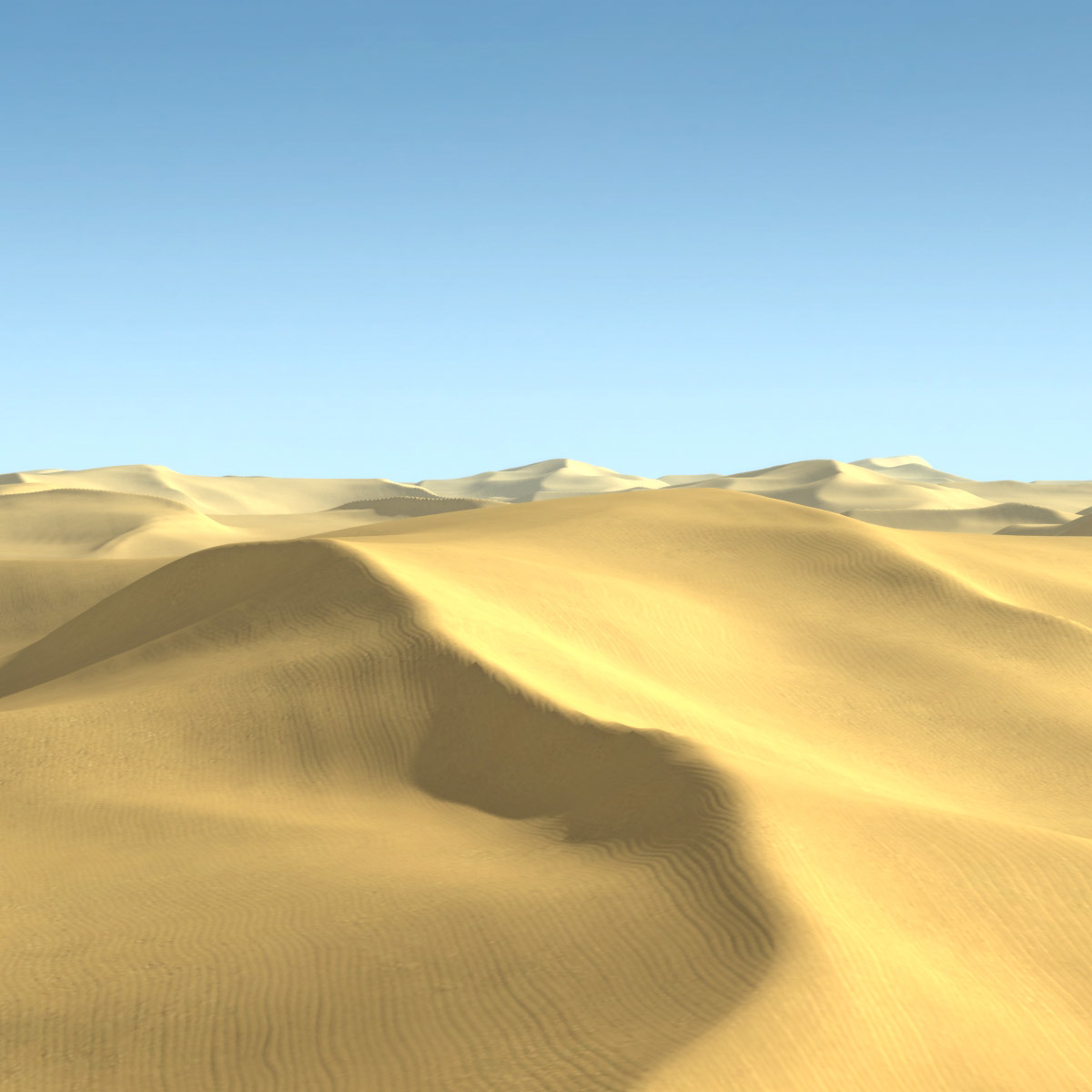 3d sahara desert scene terrain landscape model