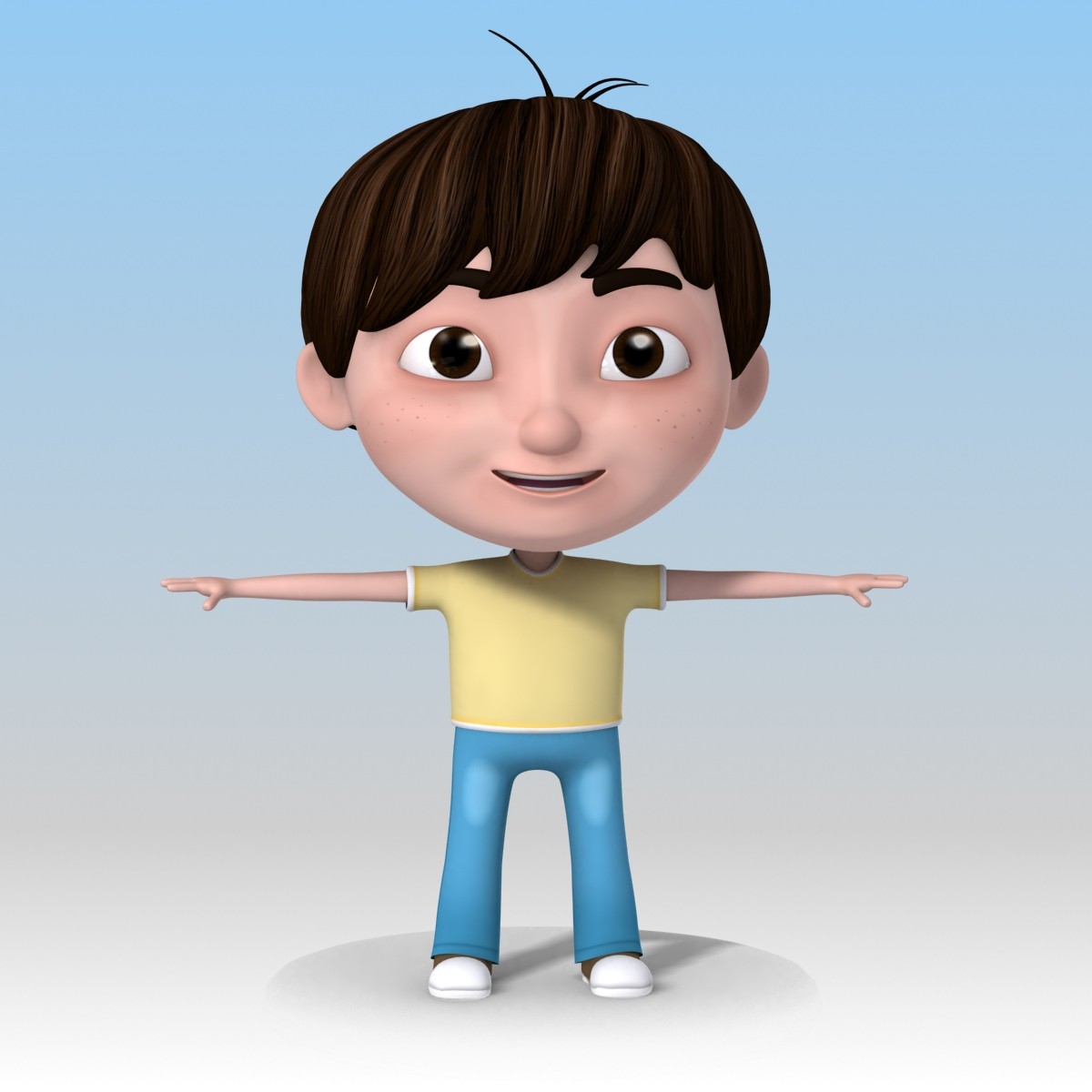 3d model cartoon child