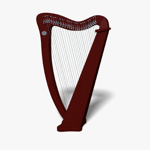 3d model camac harp