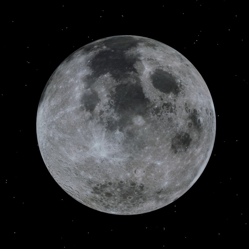 3d moon model